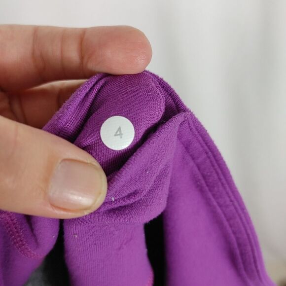 Lululemon Women’s Split Calf Leg Crop Capri Yoga Pants Size 4 Gather And Crow Gr - Picture 8 of 8